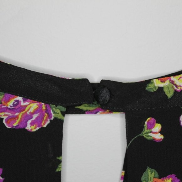 Torrid Floral Chiffon Cold Shoulder Dress H10671 - Picture 6 of 12